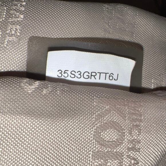 Michael Kors Canvas & Leather Tassel Shoulder Bag - Cream/Brown - EUC - Picture 6 of 17